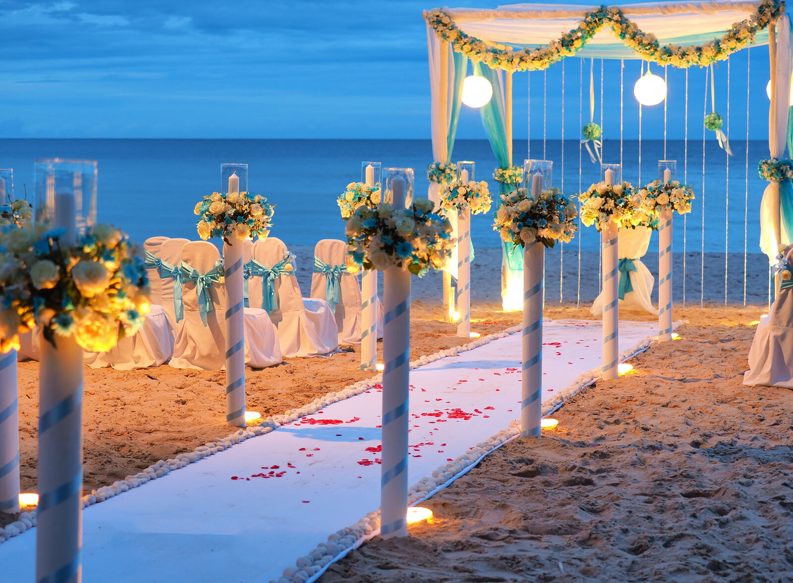 Beautiful wedding on the beach