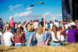 people enjoying francis field